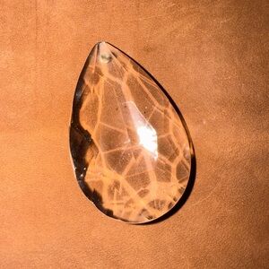 Teardrop Crystal Chandelier Glass. Approximately 1.5”